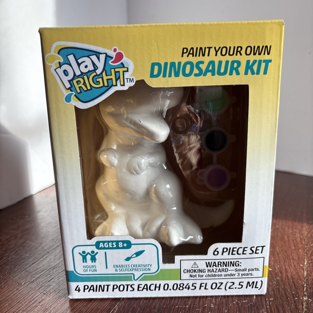 Play Right Paint Your Own Dinosaur Kit